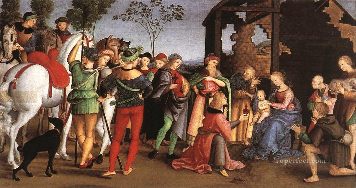 The Adoration of the Magi Oddi altar Renaissance master Raphael Oil Paintings